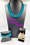 3 Piece Set Greco Getaway/Grecian Glamour - Blue