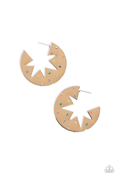 Starry Sensation - Gold Hoop