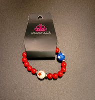 Kid's Red, White, and Blue Star Bracelets