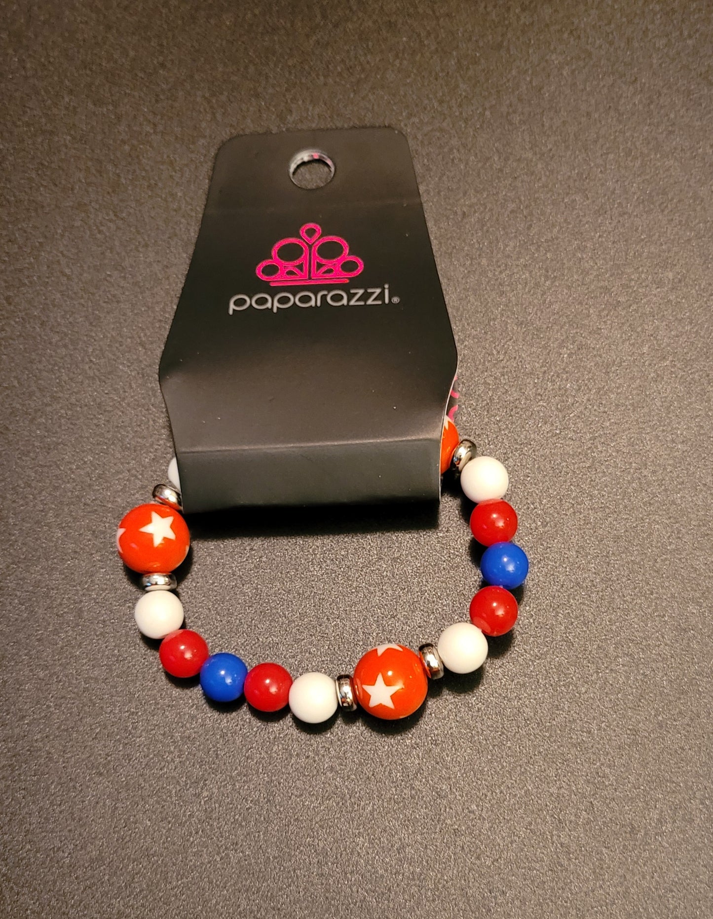 Kid's Red, White, and Blue Star Bracelets