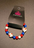 Kid's Red, White, and Blue Star Bracelets