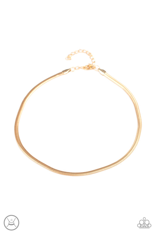 Flat Out Fierce - Gold Choker