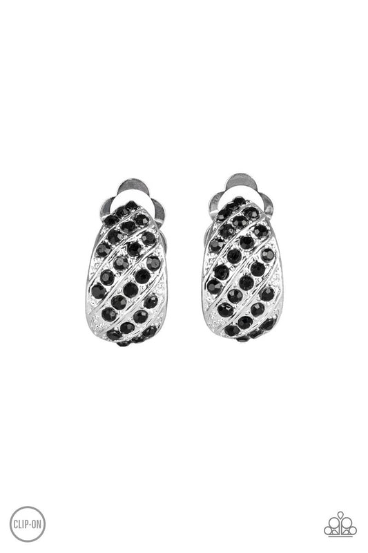 Sparkling Shells - Black Clip On
