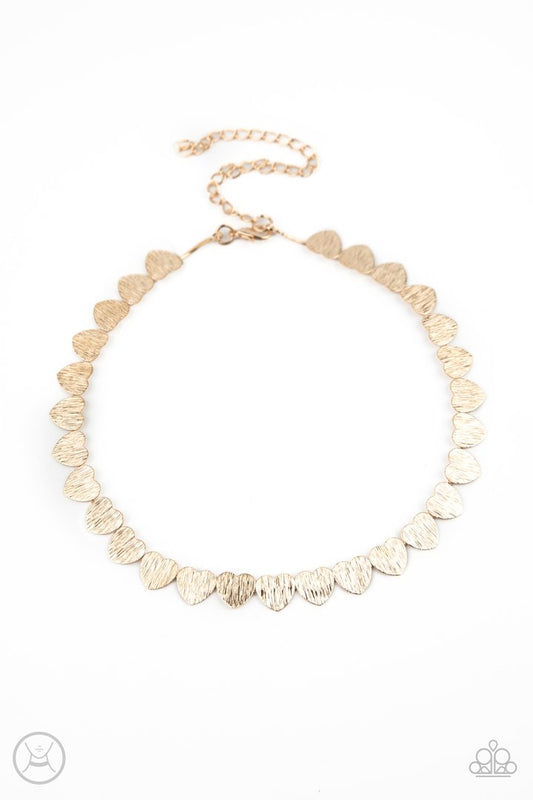 Playing Heart To Get - Gold Choker
