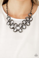 Work, Play, and Slay Black Necklace